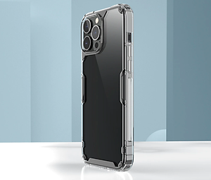 Ốp trong suốt chống sốc viền dẻo lưng cứng dành cho iPhone 13/ 13 Pro/ 13 Pro Max hiêu Nillkin Nature Pro - Hàng chính hãng