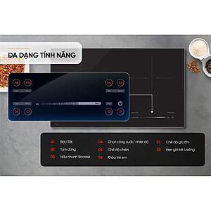 Bếp đôi điện từ Sunhouse SHB81032-EC - Hàng chính hãng