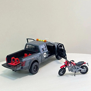 TOYSTAR - 666-90P Mô hình xe bán tải cảnh sát màu ghi (KT 41x16x19cm)