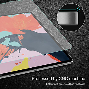 Miếng dán màn hình kính cường lực cho iPad Pro 11 2018 hiệu Nillkin Amazing H+ (mỏng 0.2 mm, vát cạnh 2.5D, chống trầy, chống va đập) - Hàng chính hãng