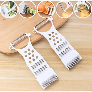 Dụng Cụ Bào Sợi Rau Củ Quả Cầm Tay 3in1 TOKDODO, Nạo Rau Củ Quả Nhà Bếp Đa Năng ( Giao Màu Ngẫu Nhiên )
