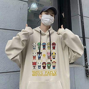 (Video Ảnh Thật ) Áo hoodie THIS'S FACLY áo khoác nỉ form rộng Unisex Nam Nữ Couple đều được, Áo Hoodie tay phồng chất nỉ bông cực mịn chữ nhật - Form rộng Unisex Nam Nữ Couple đều mặc được