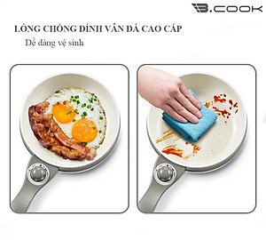 Nồi điện đa năng phủ chống dính cao cấp - Nồi lẩu điện gia đình Bcook 1.8L - Hàng nhập khẩu