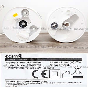 Máy tạo độ ẩm, phun sương Deerma DEM-F628s Dung tích 5 lít - Độ ồn thấp 36dB - Diện tích hoạt động 35m2 - Hàng chính hãng