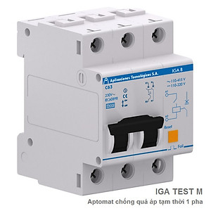 Aptomat chống quá áp tạm thời 1 pha IGA TEST M20 - Hàng chính hãng