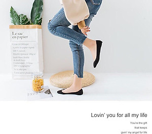 Combo 10 Tất Đi Hài Nữ Dùng Đi Giày Búp Bê Siêu Hot Hit TH01