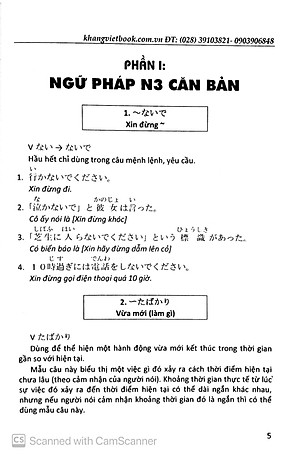 Sách Ngữ Pháp Tiếng Nhật Căn Bản N3
