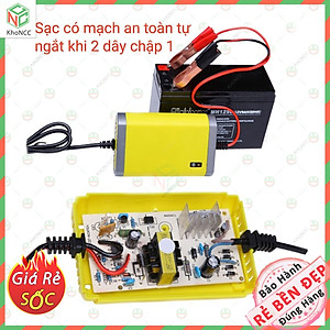 [Quá Tiện] Sạc Bình Ắc Quy KhoNCC Hàng Chính Hãng - Điện áp 12V2A dòng 2~20Ah - Cho Cả Bình Khô Hoặc Nước Của Xe Máy, Ôtô - KDHS-SAQXM