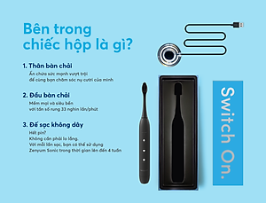 [Chính Hãng] Bàn Chải Đánh Răng Điện Zenyum Sonic 2.0 - Màu Xanh Mint- Công Nghệ Singapore