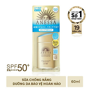 Kem chống nắng dạng sữa dưỡng da kiềm dầu bảo vệ hoàn hảo Anessa Perfect UV Sunscreen Skincare Milk SPF 50+ PA++++ 60ml