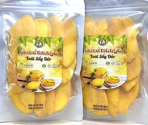 Xoài sấy dẻo, nguyên vị 100% tự nhiên, ăn vặt siêu ngon, nông sản sạch