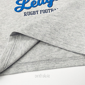 Áo bé trai BIGFOX - MISS MEOW thu đông, áo thun dài tay cho bé size đại in hình bóng bầu dục Newyork 11 - 38 kg