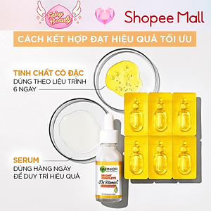 [GARNIER] Tinh Chất Vitamin C Cô Đặc Giúp Sáng Da & Mờ Thâm Hiệu Quả Bright Complete Ampoule Serum 1.5ml/12x1.5ml
