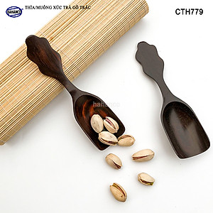 Muỗng xúc trà gỗ trắc/cẩm siêu sạch (HAHANCO) Dụng cụ hữu dụng khi thưởng trà - CTH779