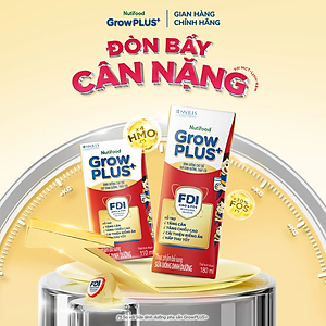 Thùng Sữa bột Pha Sẵn GrowPLUS+ Suy Dinh Dưỡng (Đỏ) - Tăng Cân, Tăng Chiều Cao (48 Hộp x 110ml) (Bao bì tùy lô hàng)