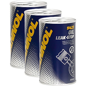Phụ Gia Chống Rỉ Nhớt Động Cơ, Phục Hồi Phốt, Joint Cao Su MANNOL 9423 Oil Leak-Stop – 300ML