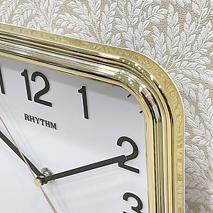 Đồng Hồ Treo Tường Rhythm CMG466NR18 - Vàng (25.0 x 25.0 x 4.5 cm)