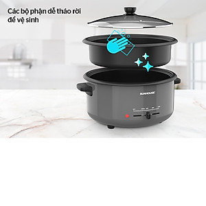 Nồi lẩu điện đa năng Sunhouse SHD4523(3,5L)- Hàng chính hãng