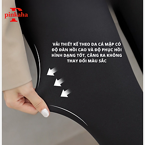 Quần Legging Lót Lông Cạp Cao Cao Cấp Nâng Mông PINKAHA Hack Dáng Thon Gọn Chân Che Khuyết Điểm Gen Bụng Nhung Sherpa