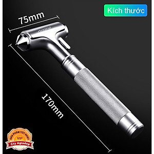 [LOẠI XỊN] Dụng cụ Búa (Bạc) AGD đập kính cường lực oto xe hơi car an toàn
