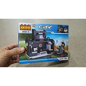 COGO - CITY - 3021 COMBO 8 HỘP Mô Hình Lắp Ráp Xe Cảnh Sát