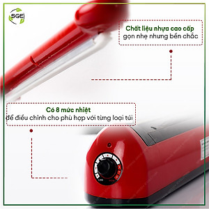 Máy hàn miệng túi đa năng HS40, dùng được cho mọi loại túi, phù hợp nhu cầu gia đình, hộ kinh doanh. Hàng chính hãng Thái Lan 
