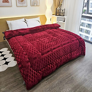 Chăn Nỉ Lông Cừu COCO Siêu Ấm - Mền COCO Xuất Nhật Dày Mịn, Kèm Túi Xách, Kích Thước 2mx2m3, Nặng 4kg - Hàng Chính Hãng MINIIN