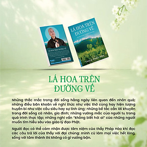 Sách - Lá Hoa Trên Đường Về - Sa Môn Thích Pháp Hoà - Tặng Kèm Bookmark Lá Bồ Đề Random 1 Trong 3 Mẫu + Bookmark + Postcard