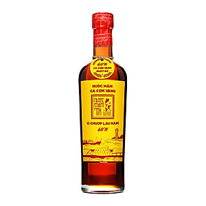 Đặc Sản Phan Thiết - [Thùng 6 Cá Vàng - 60N - 500Ml] Nước Mắm Tĩn Cá Cơm Ruột Đỏ Độ Đạm 60N Chai Thuỷ Tinh 500Ml Nước Mắm Truyền Thống