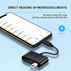 Đầu Đọc Thẻ Nhớ Đa Năng 3 Trong 1 cho thiết bị Tablet, Cell Phone, Thẻ nhớ TF, SD Card - Cổng Type C - Hàng chính hãng