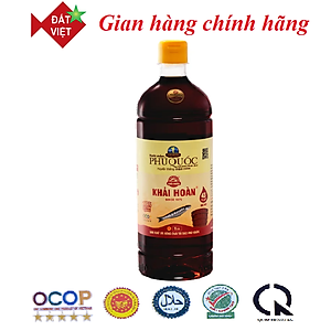 Nước mắm Khải Hoàn Phú Quốc 30-40-43 độ đạm chai nhựa 1 lít
