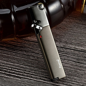 Vỏ Hột Quẹt Bật Lửa Khò Gas Đá 1 Tia Aomai AM-365 Đẹp Độc Lạ Lửa Khò Mạnh Mẽ - Dùng Gas Cao Cấp