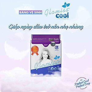 Combo 2 Băng vệ sinh thảo dược Glamiss Cool ban ngày 24cm siêu mát siêu khô thoáng
