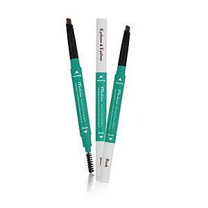 Chì mí kết hợp chì mày siêu tiết kiệm MiraCulous Hàn Quốc #05 nâu sẫm tặng kèm móc khoá