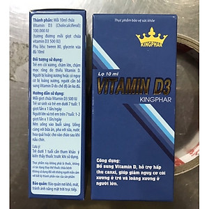Vitamin D3 Kingphar , dạng nhỏ giọt, chai 10ml