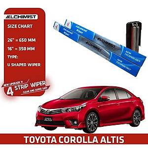 Gạt Mưa Xe Ô tô Toyota Vios Theo Từng Đời Xe,Loại Silicon 4 Lưỡi Cao Cấp, Thiết Kế Thông Minh, Gạt Êm Và Sạch Hơn