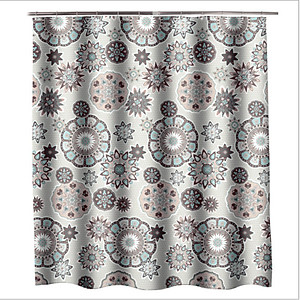 RÈM PHÒNG TẮM VẢI POLYESTER DÀY, KHÔNG THẤM NƯỚC VÀ CHỐNG NẤM MỐC