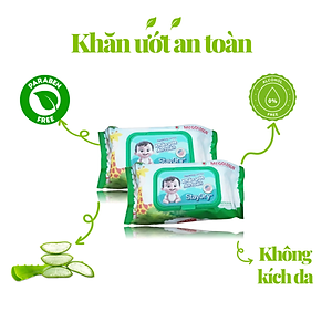 Khăn Giấy Ướt Cao Cấp Không Hương Staydry KU-STCC-KH100 (100 Tờ)