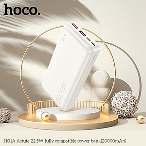 Pin Sạc Dự Phòng Hoco Sạc Nhanh J101A PD20W QC3.0 20000Mah 22.5W Hàng Nhập Khẩu