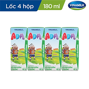 THÙNG 48 HỘP SỮA DINH DƯỠNG VINAMILK ADM GOLD CÓ ĐƯỜNG 180ML