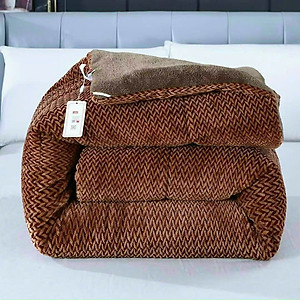 Chăn Lông Cừu Nanara Xuất Nhật Chăn Mùa ĐÔng Đại Hàn Siêu Ấm Áp Kích Thước 2m2x2m Nặng 3.7kg - Hàng Chính Hãng MINIIN