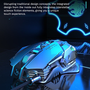 Chuột cơ gaming led RGB 6400DPI MK300 mechanical Gaming mouse Esport cho máy tính laptop hàng nhập khẩu