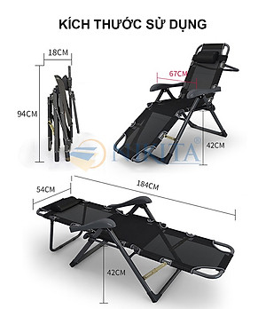 Ghế xếp thư giãn văn phòng - chính hãng NIKITA 2036