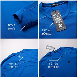 Bộ quần áo thể thao nam FASVIN CT22545.HN vải thể thao cao cấp hàng nhà máy chính hãng