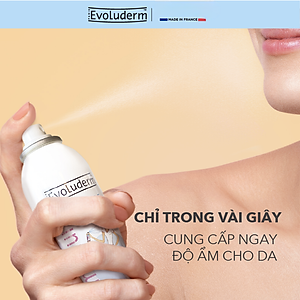Xịt khoáng dưỡng ẩm, làm dịu và bảo vệ da Evoluderm Atomiseur Eau Pure