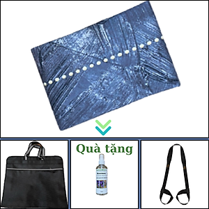 Thảm tập yoga du lịch chính hãng Yvonne, Madala Vintage (TẶNG KÈM 3 PHẦN QUÀ) dày 1,5mm gấp gọn, bề mặt nhám, siêu bám, ưa mồ hôi, dễ vệ sinh, chất liệu cao su tự nhiên, kích thước 183cm x 66cm, nặng 1,2kg