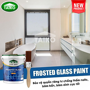 Keo Sơn Mờ Kính Chống Nhìn Trộm TAIKOMI, Keo Sơn Bóng Mờ Kính Văn Phòng, Mờ Kính Cửa Sổ, Nhà Tắm, Phòng Ngủ