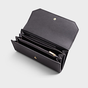 Ví Yuumy ( Thời trang nữ nắp gập kiểu cầm tay dáng dài - Ví da Seasand YV76 )