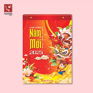 LỊCH BLOC 2025 TUANVIET BOOKS - Block lịch kích cỡ (24x35cm, 20.5x30.5cm, 17x24cm, 10x14.5cm) - Mẫu ngẫu nhiên
