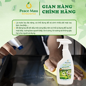 Nước Lau Kính  Tinh dầu Bạc hà Peace Mass Chai 700ml